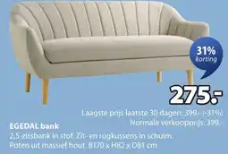 Jysk EGEDAL bank aanbieding