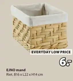 Jysk EJNO mand aanbieding