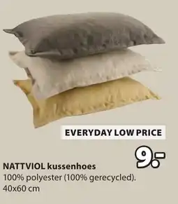 Jysk NATTVIOL kussenhoes aanbieding