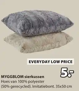 Jysk MYGGBLOM sierkussen aanbieding