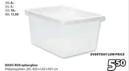 Jysk BASIC BOX opbergbox aanbieding