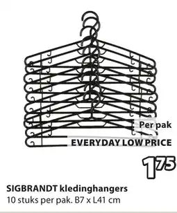 Jysk SIGBRANDT kledinghangers aanbieding