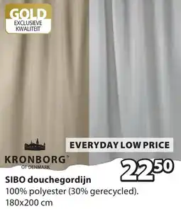 Jysk SIBO douchegordijn aanbieding