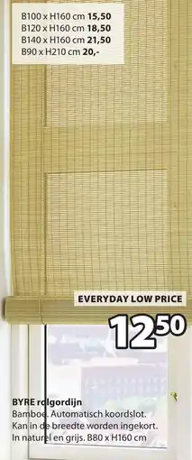 Jysk BYRE rolgordijn aanbieding