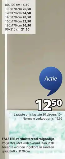 Jysk FALSTER verduisterend rolgordijn aanbieding