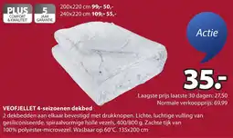 Jysk VEOFJELLET 4-seizoenen dekbed aanbieding