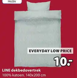 Jysk LINE dekbedovertrek aanbieding