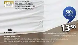 Jysk VIVIAN hoeslaken aanbieding