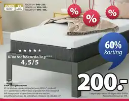 Jysk EIMA springveermatras aanbieding