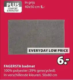 Jysk FAGERSTA badmat aanbieding