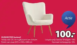 Jysk HUNDESTED fauteuil aanbieding