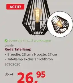 HANOS Reda Tafellamp aanbieding