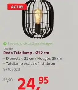 HANOS Reda Tafellamp aanbieding