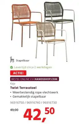 HANOS Twist Terrasstoel aanbieding