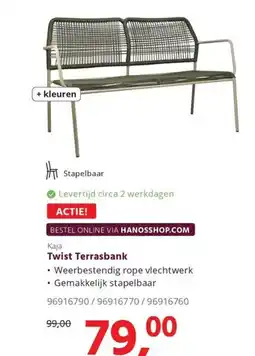 HANOS Twist Terrasbank aanbieding