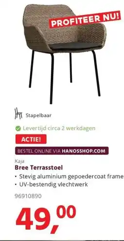 HANOS Bree Terrasstoel aanbieding