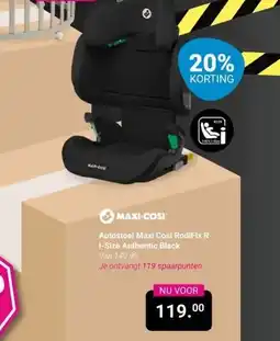 Van Asten BabySuperstore Autostoel Maxi Cosi RodiFix R I-Size Authentic Black aanbieding