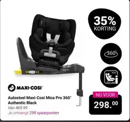 Van Asten BabySuperstore Autostoel Maxi-Cosi Mica Pro 360° Authentic Black aanbieding