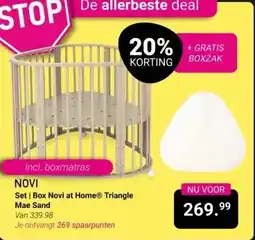 Van Asten BabySuperstore NOVI Set Box Novi at Home Triangle Mae Sand aanbieding