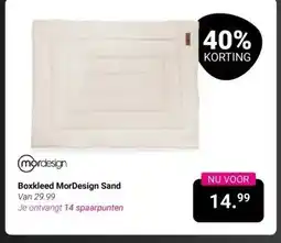 Van Asten BabySuperstore Boxkleed MorDesign Sand aanbieding