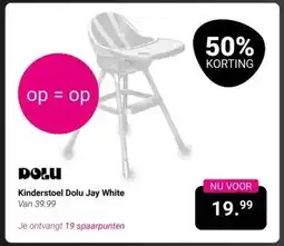 Van Asten BabySuperstore Kinderstoel Dolu Jay White aanbieding
