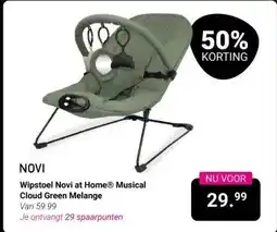 Van Asten BabySuperstore NOVI Wipstoel Novi at Home® Musical Cloud Green Melange aanbieding