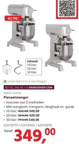 HANOS Planeetmenger aanbieding