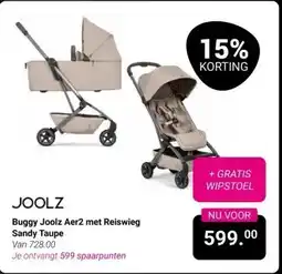 Van Asten BabySuperstore Buggy Joolz Aer2 met Reiswieg Sandy Taupe aanbieding