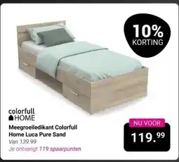 Van Asten BabySuperstore colorfull HOME Meegroeiledikant Colorfull Home Luca Pure Sand aanbieding
