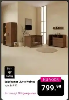 Van Asten BabySuperstore Babykamer Livvie Walnut aanbieding