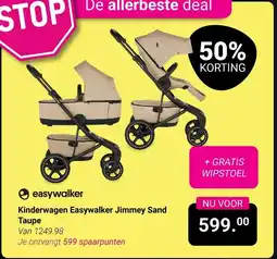 Van Asten BabySuperstore Kinderwagen Easywalker Jimmey Sand Taupe aanbieding