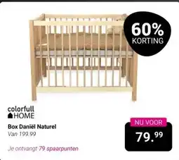 Van Asten BabySuperstore colorfull HOME Box Daniël Naturel aanbieding