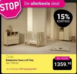 Van Asten BabySuperstore Babykamer Quax Loft Clay aanbieding