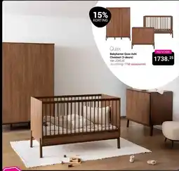 Van Asten BabySuperstore Babykamer Quax Ashi Chestnut 3-deurs aanbieding