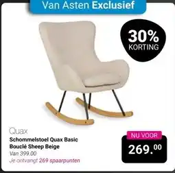 Van Asten BabySuperstore Schommelstoel Quax Basic Bouclé Sheep Beige aanbieding