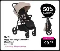 Van Asten BabySuperstore Buggy Novi Baby Grande Go Black/Sand aanbieding