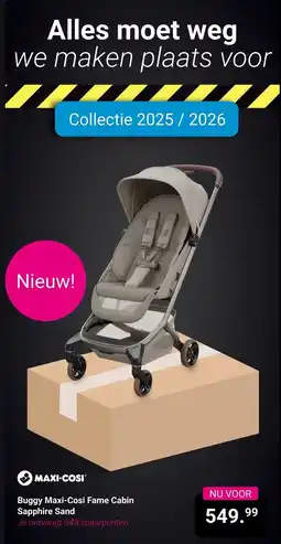 Van Asten BabySuperstore Maxi-cosi Buggy Maxi-Cosi Fame Cabin Sapphire Sand aanbieding