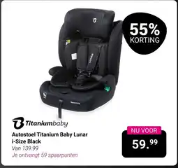 Van Asten BabySuperstore Autostoel Titanium Baby Lunar i-Size Black aanbieding