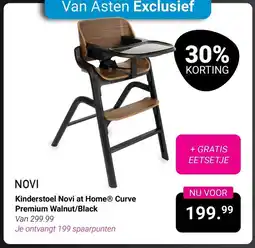 Van Asten BabySuperstore Kinderstoel Novi at HomeⓇ Curve Premium Walnut/Black aanbieding
