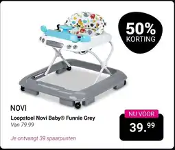 Van Asten BabySuperstore NOVI Loopstoel Novi Baby Funnie Grey aanbieding