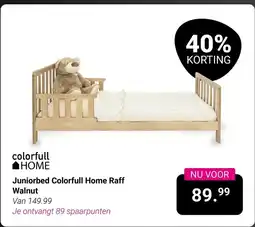 Van Asten BabySuperstore Colorfull HOME Juniorbed Colorfull Home Raff Walnut aanbieding