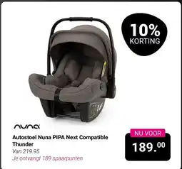 Van Asten BabySuperstore Autostoel Nuna PIPA Next Compatible Thunder aanbieding