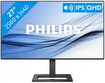 Amazon Philips E Line 275E2FAE/00 computer monitor 68,6 cm (27) 2560 x 1440 Pixels 4K Ultra HD LED Zwart aanbieding