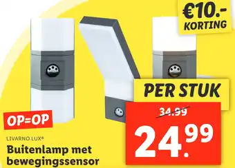 Lidl Buitenlamp met bewegingssensor aanbieding