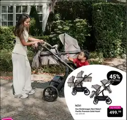 Van Asten BabySuperstore NOVI Duo Kinderwagen Novi Baby Pacific Premium Solid Hazel aanbieding