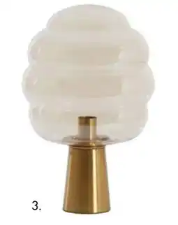 Bouwhof Light & Living tafellamp Misty glas amber aanbieding