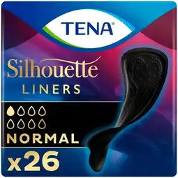 Trekpleister Tena Silhouette Noir Normal Inlegkruisjes aanbieding