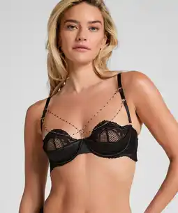 Hunkemoller Hunkemöller Half-voorgevormde cup beugel bh Belladonna Zwart aanbieding