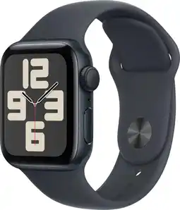 Coolblue Apple Watch SE 2024 40mm Midnight Sportband M/L aanbieding