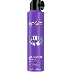 Trekpleister Got2B Volumania 24H Volumizing Haarspray aanbieding